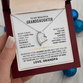 Necklace Gift for Granddaughter, Jewelry With Heartfelt Meaning, Forever Love Necklace